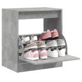 vidaXL Pantofar, gri beton, 60x42x69 cm, lemn compozit