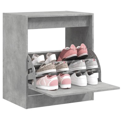 vidaXL Pantofar, gri beton, 60x42x69 cm, lemn compozit foto