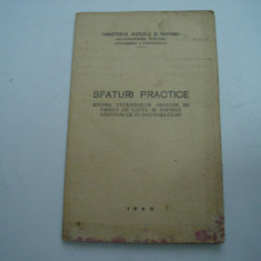 Sfaturi practice asupra vatamarilor produse de gazele de lupta, 1940