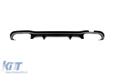 Difuzor tip E53 potrivit pentru bara spate A Design a Mercedes E-Class W213 sedan, S213 break 2016-2022 -oo--oo-, cu garnitura cromata Performance Aut