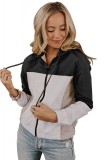 J460-1125 Jacheta cu gluga si fermoar in fata, M, M/L, S/M