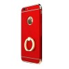 Husa iPhone 7 Plus Elegance Luxury 3in1 Ring Rosie, Protectie Completa, Anti-zgarieturi, Bumper Cromat, Carcasa PC