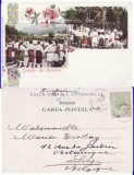 Salutari din Romania-tipuri, port popular - litografie 1900