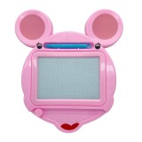 Tabla magnetica pentru desen flippy, pix, forma soricel, dimensiuni 23x26.5 cm, dezvolta creativitatea, roz
