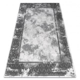 Covor acril VALS 0W1738 C53 87 Cadru beton vintage gri inchis / gri deschis, 160x230 cm, Dreptunghi
