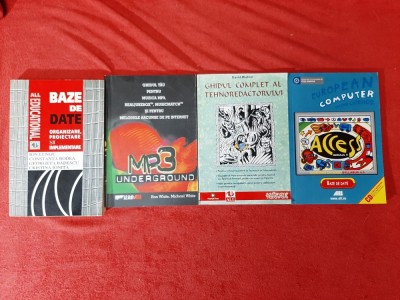 4 vol. editura All (Baze de date, Tehnoredactare, MP3) - informatica, calculatoare, programare foto