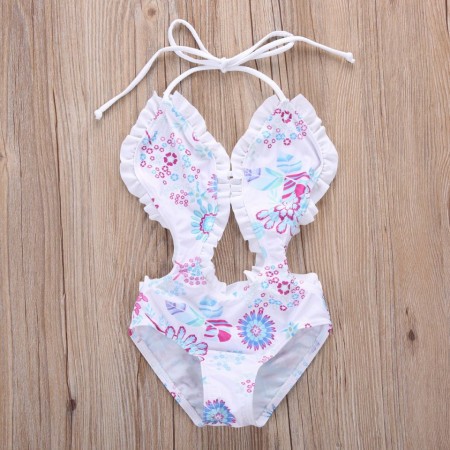 Costum de baie intreg alb drool (marime: 100)