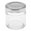 Borcan Sticla 55ml cu Capac Metalic, Transparent, 5x5cm - Borcanel pentru Condimente, Mirodenii, Dulceata