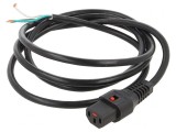 Cablu IEC C13 Mamă 2m cu Blocare Negru 13A