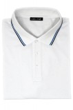 Tricou barbati polo slim alb TR001