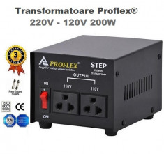 Transformator curent 220V - 110V 200 W Proflex GARANTIE 3 ANI foto