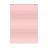 vidaXL Jaluzea plisată roz 95x100 cm Lățime țesătură 94,4cm poliester