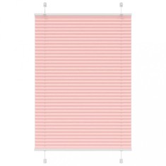 vidaXL Jaluzea plisată roz 95x100 cm Lățime țesătură 94,4cm poliester 4015431