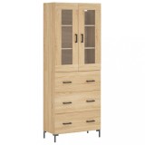 Cumpara ieftin Dulap inalt, stejar sonoma, 69,5x34x180 cm, lemn compozit