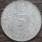 (A862) MONEDA DIN ARGINT GERMANIA - 5 MARK 1967, LIT J, 11,2 GRAME. PURITATE 625