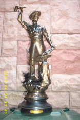 statueta bronz 56 cm. foto