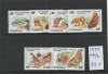 Cambodgea 1995 nestampilat - Mi 1486/91 - Dinozauri, Fauna