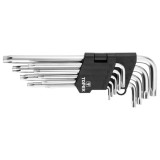 Set chei Torx lungi Topex T10-T50, 9 piese, otel crom-vanadiu