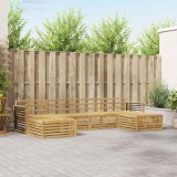 vidaXL Seturi de canapele 6 pcs Alb Lemn Solid de Acacia 3390934