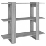 Cumpara ieftin Biblioteca/Separator camera, gri sonoma, 100x30x87 cm