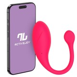 Ou vibrator INTOYOU APP - Bulby, pentru stimularea sexuala feminina, control prin aplicatie, 10 functii de vibratie, 9.7 cm x 3.2 cm, roz