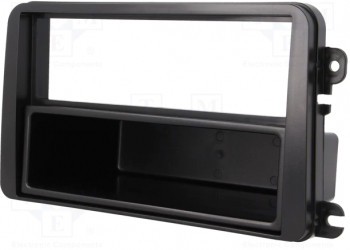 Cadru radio VW 2 ISO neagra foto