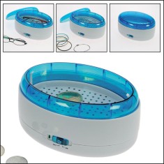 Aparat cu vibratii pentru curatat monede bijuterii si ochelari