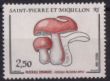 C4343 - St.Pierre si Miquelon 1988 - Ciuperci neuzat,perfecta stare, Nestampilat