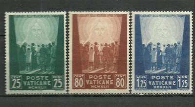 Vatican 1942 - Pentru prizonierii de razboi, serie neuzata foto