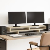 VidaXL Suport de monitor, stejar sonoma, 100x27x15 cm, lemn prelucrat