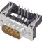 Conector D-Sub 9-Pini Soclu Tată 90&deg; THT UNC 4-40