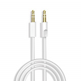 Cablu Dudao Mini Mufă AUX 3,5 Mm 1 M 3 Poli Alb Stereo (L12S Alb) DUDAO CABLE L12S