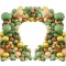 Set arcada baloane decorative din 165 piese, aranjament pentru petrecere tematica Natura, calitate latex Extra, Verde