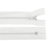 Fermoar spiralat nedetasabil, lungime 40 cm Alb, Crisalida