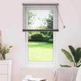 vidaXL Jaluzea pentru Fereastră Gri &icirc;nchis 80 x 130 cm Aluminiu