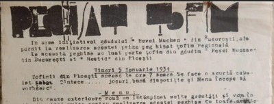 1934 Publicatia Peghisat-ului din 5-7 ian in Bucuresti, grafica avangarda evrei foto