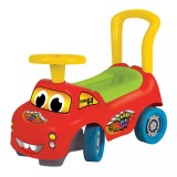 Antemergator pentru Copii, Masinuta cu Volan, cu Protectie Anti-Rasturnare, Maner pentru Impins, Pentru Interior/Exterior, 1an, Multicolor