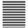 Jaluzea tip zebra neagră lățime țesătură 130,9 cm poliester