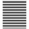 Jaluzea tip zebra neagră lățime țesătură 130,9 cm poliester