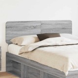 vidaXL Tăblie cap cu headboard Gri Sonoma 150 cm Lemn compozit 888535