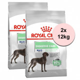 Royal Canin Maxi Digestive Care granules c&acirc;ini de talie mare cu tract digestiv sensibil 2 x 12 kg
