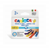 Cumpara ieftin Set Acuarele Finger Carioca, 4 Tuburi, 50 ml/Tub, Set Culori Acuarele, Acuarele Carioca, Acuarele pentru Scoala, Acuarele Copii, Acuarele Tempera, Cul