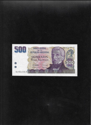 Argentina 500 pesos argentinos 1984 aunc seria46954141 foto