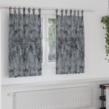 Gossi draperii 2 pcs cu ochiuri gri argintiu 140x140 cm