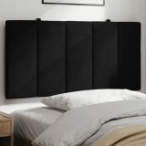 VidaXL Pernă tăblie de pat, Hanko, negru, 100 cm, catifea 374657