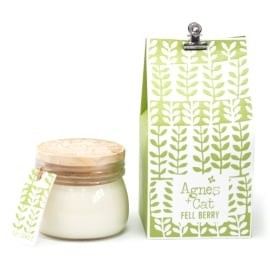 Lumanare din ceara de Soia 180 g, Ambalata Cadou - Fell Berry foto