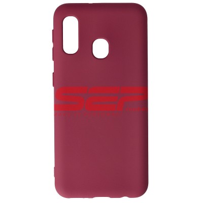 Toc silicon High Copy Samsung Galaxy A20e Burgundy foto