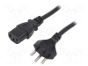 Cablu 3x1mm2 IEC C13 mamă 3m negru 10A LIAN DUNG