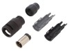 Conector circular tată aurit 2 pini