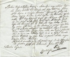A3030N Permis și contract pentru oierit din anul 1861 pentru ciobanul rom&acirc;n Babici Văsălia din Chiuzbaia, Maramureș